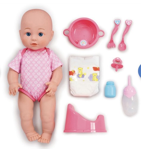 Baby drink and go potty - baby,
