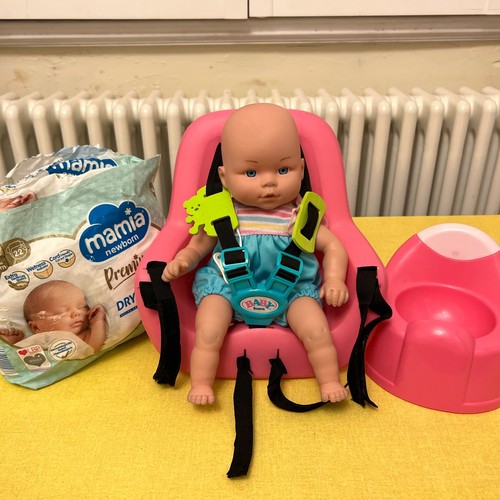 Baby doll pink car seat - baby,