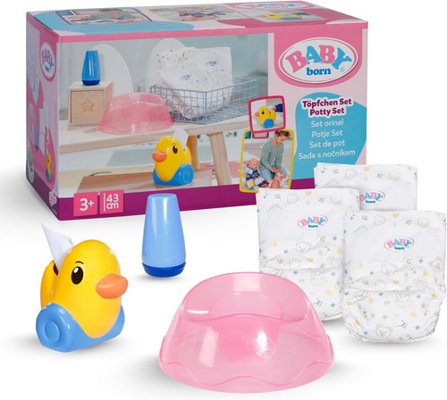 Baby born potty set - potty, and