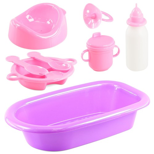 Bath feeding set doll - &,